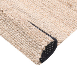 Wyld And Coco Handwoven Jute Runner Rug 80 X 300 Cm Beige And Black Rustic Hallway Bedroom Decor - thumbnail 3