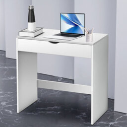 White Wooden Dressing Table Makeup Vanity Computer Desk Room Furniture 1 Drawer
