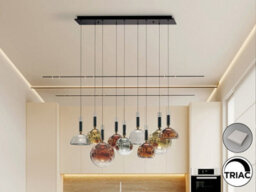 Luminosa Lighting Luminosa Charlize Ii Cluster Pendant Ceiling 9 Light Multi Colour Led 3000K - Uk Stock - thumbnail 1