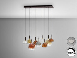 Luminosa Lighting Luminosa Charlize Ii Cluster Pendant Ceiling 9 Light Multi Colour Led 3000K - Uk Stock - thumbnail 3