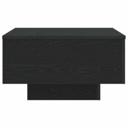Berkfield Coffee Table With Led Lights Black Oak 55X55X31 Cm - thumbnail 7