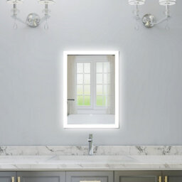 Probaty Bathrooms Backlit Led Mirror 50X70Cm With Dimmable 3-Color Temperature,anti-Fog Ip44,rectangle Wall Mounted,touch Switch - thumbnail 1