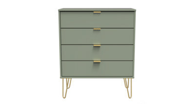 Fuji 4 Drawer Chest In Reed Green (Ready Assembled) - image 1