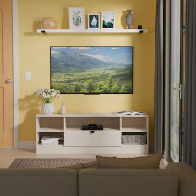 Varese Matt Kashmir Tv Stand With 2 Shelves & 1 Drawers, (H)49.5Cm X (W)144.2Cm X (D)40Cm - image 1