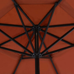 Berkfield Outdoor Parasol With Aluminium Pole 500 Cm Terracotta - thumbnail 4