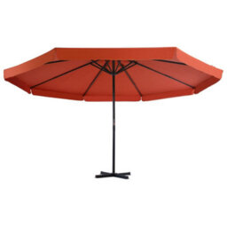 Berkfield Outdoor Parasol With Aluminium Pole 500 Cm Terracotta - thumbnail 2