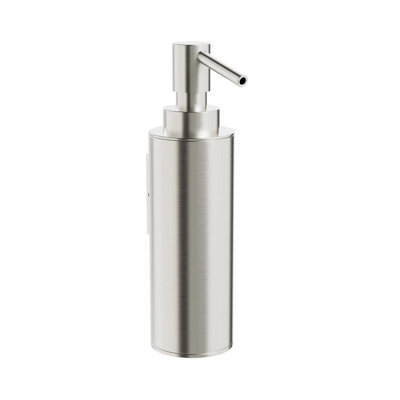 Clearwater Mio Round Wall Mounted Soap Dispenser In Brushed Metallic - image 1