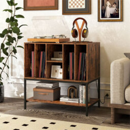 Record Player Stand Turntable Table With Charging Station - thumbnail 4