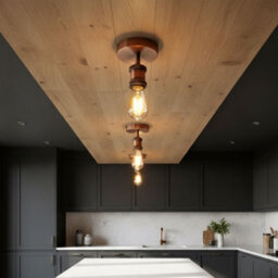 Single Head Retro Flush Mount Ceiling Light E27 Lamp Holder Sconce Chandelier For Living Room Dining Room - thumbnail 8