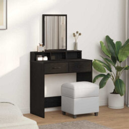 Walplus Dressing Table Black Oak 79 X 41 X 140 Cm Engineered Wood - thumbnail 4
