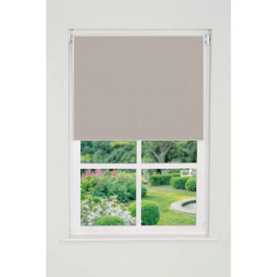 Plain Straight Edge Daylight Roller Blind 165Cm Drop X 70Cm Natrual