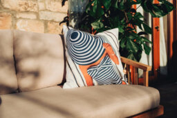 Hayward 50 X 50Cm Outdoor Cushion, Summertime Snooze Classic Square Design, Shower-Resistant Square Cushion For Garden & Patio - thumbnail 3