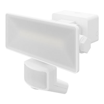 GoodHome Davern Awl1021-Iw White Mains-Powered Cool White Outdoor Led Pir Floodlight 2000Lm - image 1