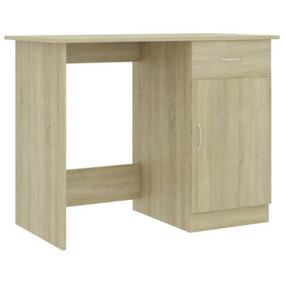 Berkfield Modern Desk Sonoma Oak 100X50X76 Cm Engineered Wood - image 1