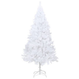 Berkfield Artificial Christmas Tree With Thick Branches White 180 Cm Pvc - thumbnail 2