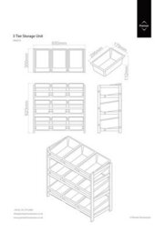 Orsina 3 Tier Wooden Frame Storage Unit, Colourful Plastic Bins With Wooden Storage Unit, Toy Organiser For Kids - thumbnail 5
