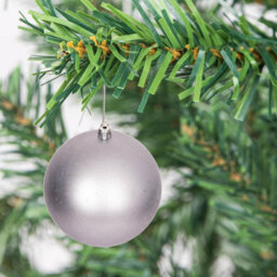 Shatchi 50mm/18Pcs Christmas Baubles Shatterproof Dark Red, Christmas Tree Decorations - thumbnail 5