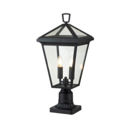 Luminosa Lighting Luminosa Hinkley Alford Place Outdoor Pedestal Light Museum Black, Ip44 - thumbnail 1