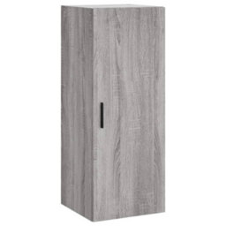 Berkfield Highboard Grey Sonoma 34.5X34X180 Cm Engineered Wood - thumbnail 5