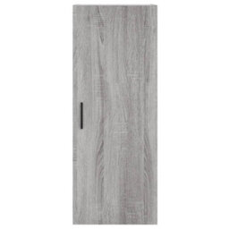 Berkfield Highboard Grey Sonoma 34.5X34X180 Cm Engineered Wood - thumbnail 6