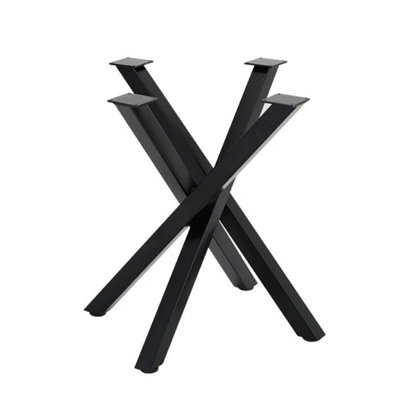 "28"" Metal Coffee Table Legs X Shaped Industrial Dining Table Desk Leg Heavy Duty" - image 1