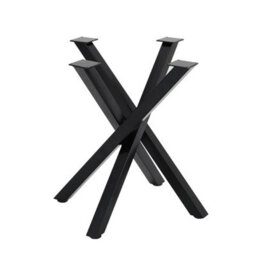 "28"" Metal Coffee Table Legs X Shaped Industrial Dining Table Desk Leg Heavy Duty" - thumbnail 1