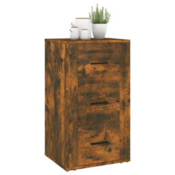 Berkfield Sideboard Smoked Oak 40X33X70 Cm Engineered Wood - thumbnail 8