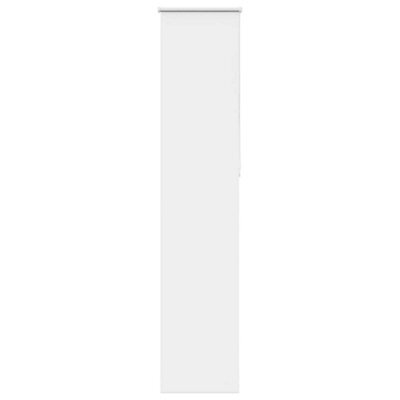 Berkfield Roller Blind Blackout White 55X230 Cm Fabric Width 50.7 Cm Polyester - image 1