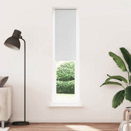 Berkfield Roller Blind Blackout White 55X230 Cm Fabric Width 50.7 Cm Polyester - thumbnail 2