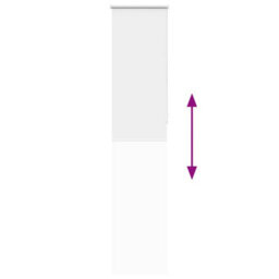 Berkfield Roller Blind Blackout White 55X230 Cm Fabric Width 50.7 Cm Polyester - thumbnail 9