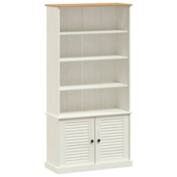 Vidaxl Bookcase Vigo White 85X35X170 Cm Solid Wood Pine - thumbnail 2