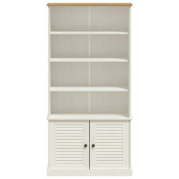 Vidaxl Bookcase Vigo White 85X35X170 Cm Solid Wood Pine - thumbnail 4