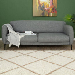 The Rugs Moroccan Shaggy Rugs And Runners Soft Fluffy Diamond Design High Pile Ivory And Beige Living Room Kitchen Hallway 530 - thumbnail 8