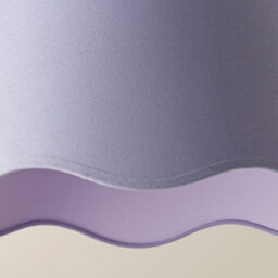 Valuelights Mabel Large Lilac Scallop Edge Linen Lamp Shade And Bulb (D)45Cm - thumbnail 6