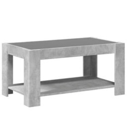Berkfield Coffee Table With Led Concrete Grey 93X53X45 Cm Engineered Wood - thumbnail 8