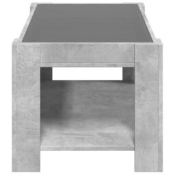 Berkfield Coffee Table With Led Concrete Grey 93X53X45 Cm Engineered Wood - thumbnail 7