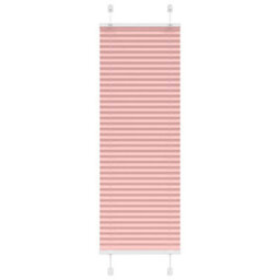 Berkfield Pleated Blind Pink 50X100 Cm Fabric Width 49.4 Cm Polyester