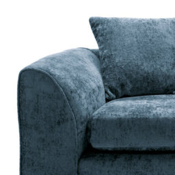Abakus Direct Harriet Crushed Chenille 2 Seater Sofa In  Dark Blue - thumbnail 4