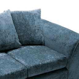 Abakus Direct Harriet Crushed Chenille 2 Seater Sofa In  Dark Blue - thumbnail 5