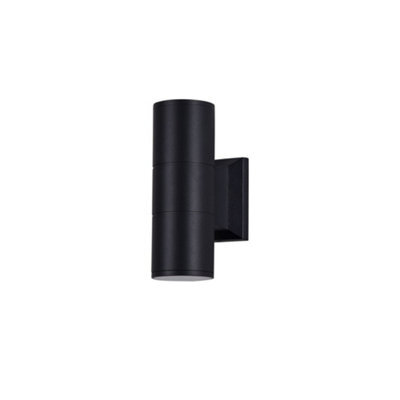 Luminosa Lighting Luminosa Bowery Wall Lamp Black, 2 Light Ip54, Gu10 - image 1