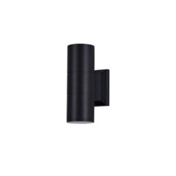 Luminosa Lighting Luminosa Bowery Wall Lamp Black, 2 Light Ip54, Gu10 - thumbnail 1