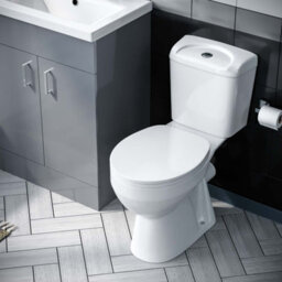 Nes Home 600mm Basin Grey Vanity & Wc Toilet Pan - thumbnail 4