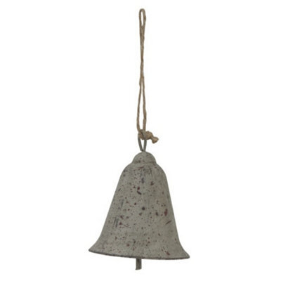 Hill Interiors Metal Bell Christmas Hanging Decoration Grey (7Cm X 6Cm X 6Cm) - image 1