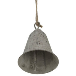 Hill Interiors Metal Bell Christmas Hanging Decoration Grey (7Cm X 6Cm X 6Cm) - thumbnail 2