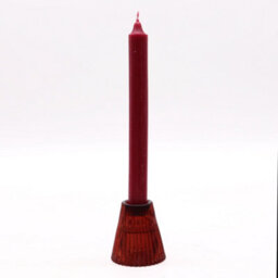 Serenityy Flip Dinner Candle And Tealight Holder - Vampire Red, Brushed Glass, 114G - thumbnail 2
