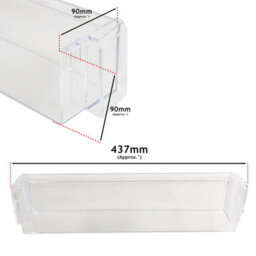 Spares2Go Lower Upper Door Bottle Shelf Set For Cda Bc2763/0 Bk2963Fa/0 Bk3163/0 Bk3163Fa/0 Fridge - thumbnail 5