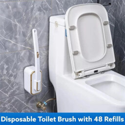 Disposable Toilet Brush Set With 24 Refills - thumbnail 6