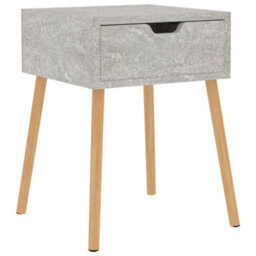 Berkfield Bedside Cabinet Concrete Grey 40X40X56 Cm Engineered Wood - thumbnail 2