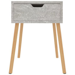 Berkfield Bedside Cabinet Concrete Grey 40X40X56 Cm Engineered Wood - thumbnail 3