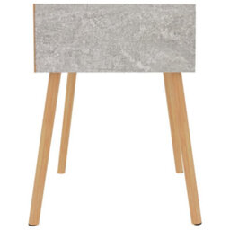 Berkfield Bedside Cabinet Concrete Grey 40X40X56 Cm Engineered Wood - thumbnail 4